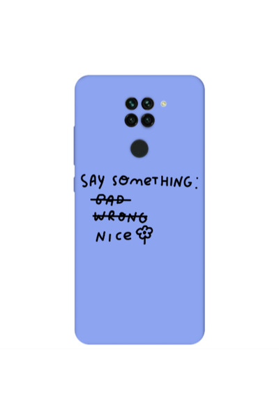 Other Xiaomi Redmi Note 9 Say Something Light Purple Colored Silicone TPU Θήκη