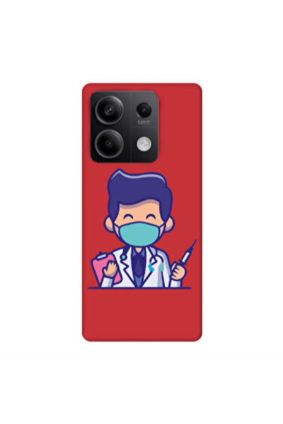 Other Xiaomi Redmi Note 13Pro 5G Specialist Doctor Red Colored Silicone TPU Θήκη