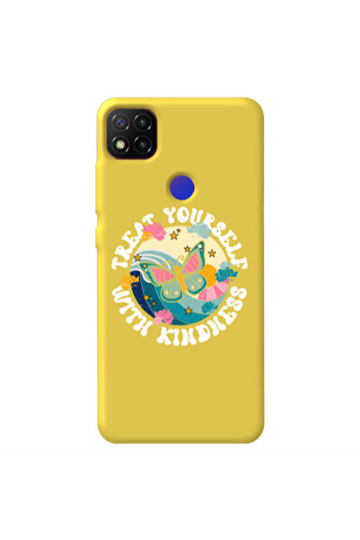 Other Xiaomi Redmi 9c Kindless Yourself Yellow Colored Silicone TPU Θήκη
