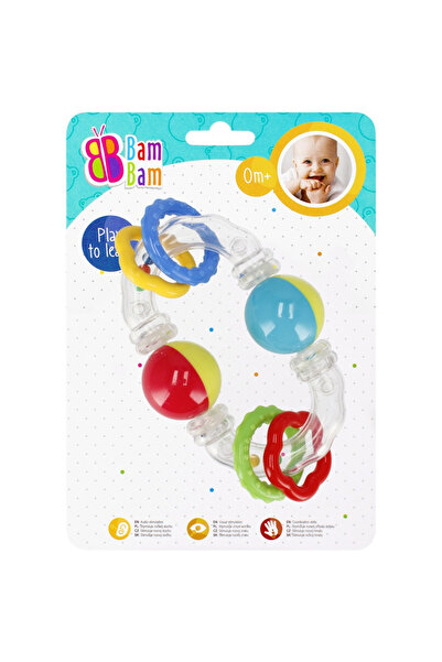 OEM Jucarie zornaitoare cu bile, Bam Bam, 15x20x4 cm, 0+ luni
