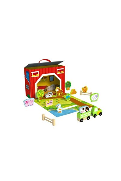 Tooky Toy Ξύλινο Σετ Φάρμας TY201