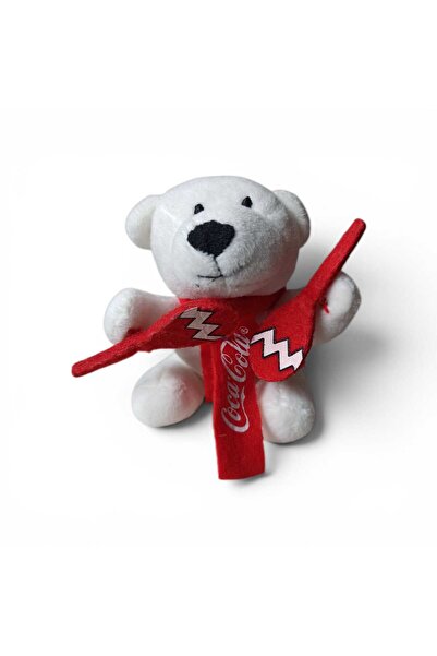 Hureggo Vintage Coca Cola Tennis Racket Polar Bear Plush (10 cm)