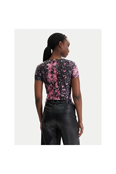 VERSACE JEANS COUTURE Γυναικείο T-Shirt 80HAH602 JS552 Ροζ