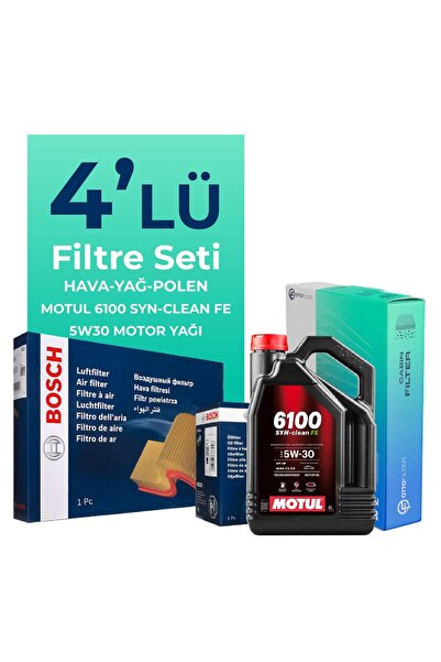 Bosch Opel Corsa 1.3 Dizel Filtre Bakım Seti Motul Motor Yağlı (1998-2006) 4 Lü