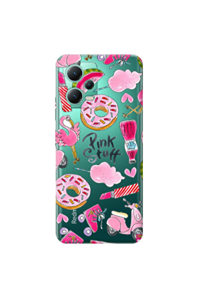 Other Xiaomi Redmi Note 12 Pro Plus 5G pink stuff Transparent Silicone TPU Θήκη