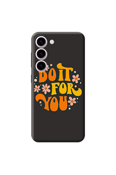 Other Samsung S23 Plus Do it For You Black Colored Silicone TPU Θήκη