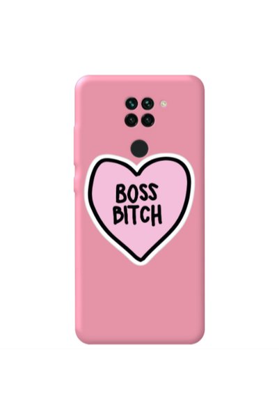 Other Xiaomi Redmi Note 9 Boss Bitch Pink Colored Silicone TPU Θήκη