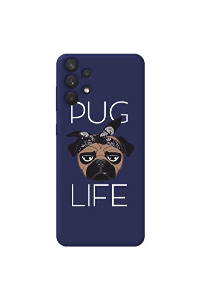 Other Samsung A32 4G Pug Life Dark blue Colored Silicone TPU Θήκη