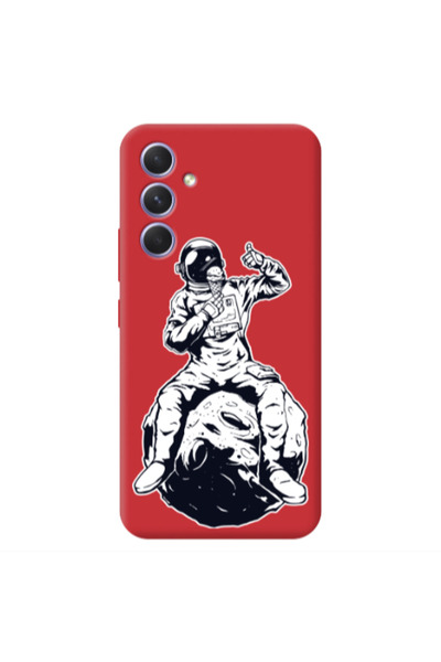 Other Samsung A56 ice cream in space Red Colored Silicone TPU Θήκη