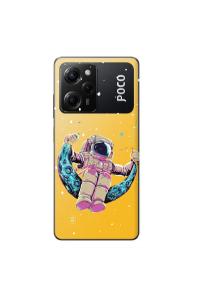 Other Xiaomi Poco X5 Pro Astronaut swinging on the moon Transparent Silicone ...