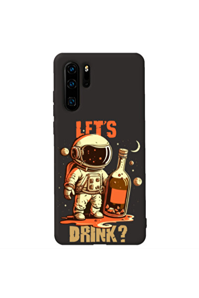 Other Huawei P30 Pro Lets drink Black Colored Silicone TPU Θήκη