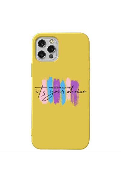 Other Apple iPhone 12 Pro One Day Or Day One Yellow Colored Silicone TPU Θήκη