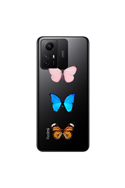 Other Xiaomi Redmi Note 12s Triple Butterfly Transparent Silicone TPU Θήκη