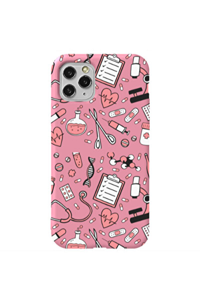 Other Apple iPhone 11 Pro Laboratory Pink Colored Silicone TPU Θήκη