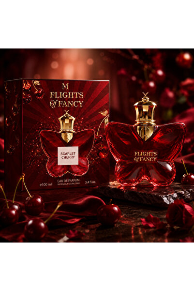 Montage Brands Parfum de Damă 100ml – Flacon Roșu Pasional, Aromă Florală Ori...