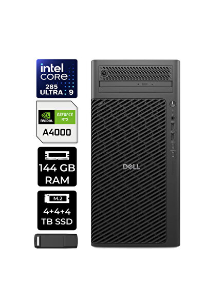 Dell Pro Max T2 Core Ultra 9 285 RTX 4000 Ada 20GB 144GB RAM 12TB SSD FreeDOS...