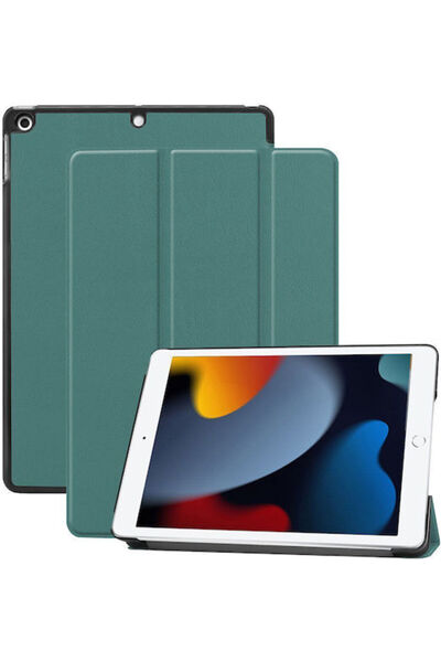 OEM Θήκη Flip Cover για Tablet iPad 10.2 " Μαυροπράσινο
