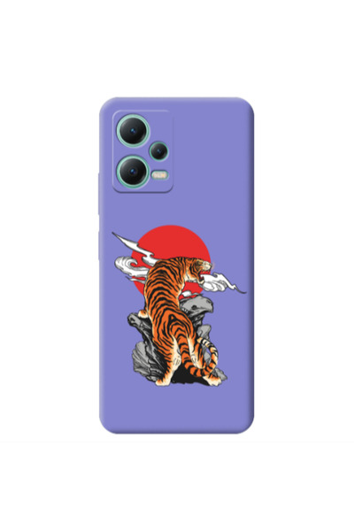 Other Xiaomi Redmi Note 12 Pro 5G Angry Gorilla Purple Colored Silicone TPU Θήκη
