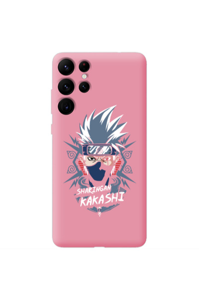 Other Samsung S22 Ultra Anime Mangoo Pink Colored Silicone TPU Θήκη