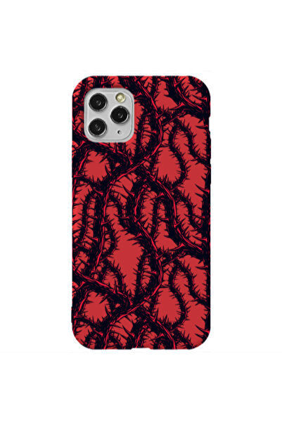 Other Apple iPhone 11 Pro Max Prickly ivy Red Colored Silicone TPU Θήκη