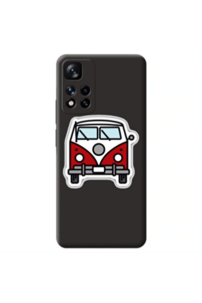 Other Xiaomi Redmi Note 11 Pro 5G Minibus Black Colored Silicone TPU Θήκη