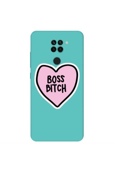 Other Xiaomi Redmi Note 9 Boss Bitch Turquoise Colored Silicone TPU Θήκη
