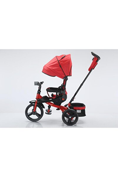 L-Sun Tricicletă Multifuncțională Pentru Copii, Scaun Reversibil, Pozitie De Somn, Mâner Parental Și Suport Pentru Picioare, Muzica Si Far Cu Lumini, Copertina Detasabila, Cos De Depozitare