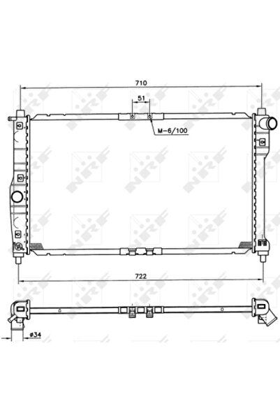 NRF Radiator Racire Motor DAEWOO NUBIRA