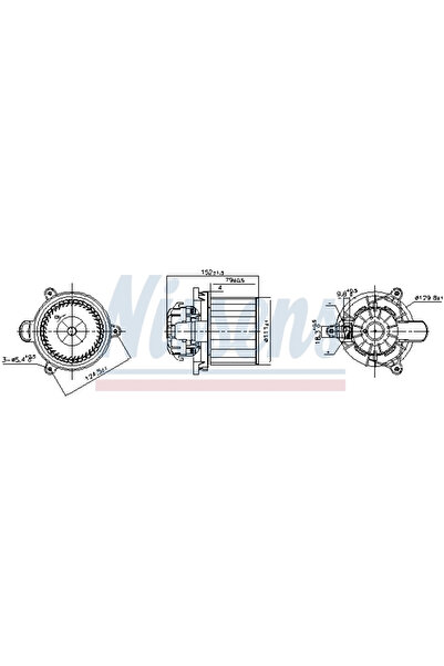 Nissens Ventilator Aeroterma HYUNDAI i10 2