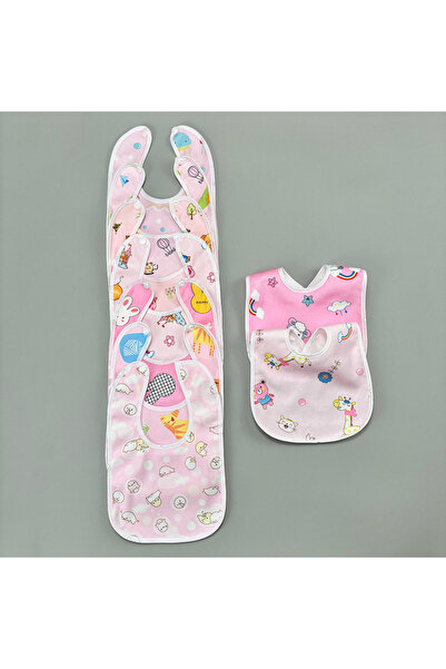 Choice11 Random 6pcs Pink 4/6/8/10pcs Waterproof Baby Feeding Bibs Infants Cu...