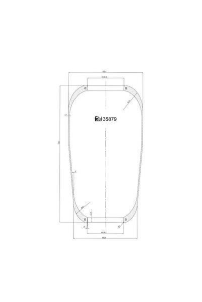 FEBI BILSTEIN Perna de Aer Spate (diametru: 130/265mm) Volvo FH12 FH16 Fl FL1...