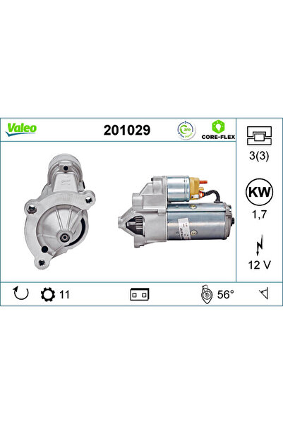 VALEO Electromotor (12V 1.7kW Recondiționat Profesional) Citroen Berlingo Bx ...