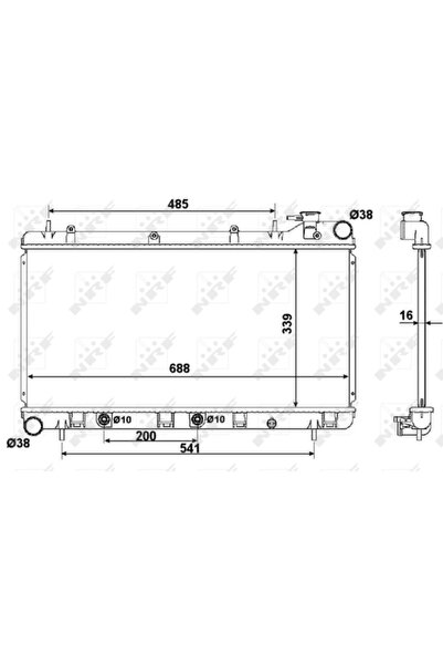 NRF Radiator Racire Motor SUBARU FORESTER/IMPREZA