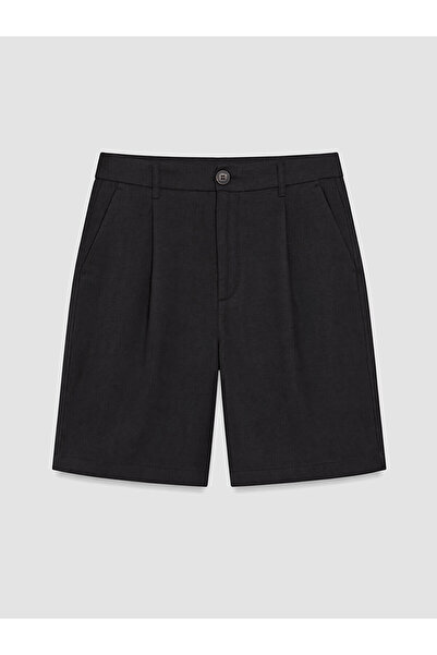 LC Waikiki Peak New Season Linen Blend Women's Pleated Shorts
