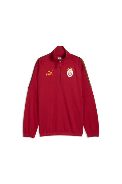 Puma GALATASARAY KING سويت شيرت رجالي بقصة واسعة وسحاب أمامي