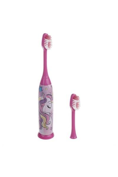 UNICORN Periuță de dinți electrică pentru copii, cap de rezervă roz, funcțion...