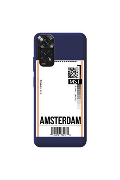 Other Xiaomi Redmi Note 11 4G Amsterdam Travel More Dark blue Colored Silicon...