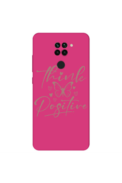 Other Xiaomi Redmi Note 9 Think Positive Fuchsia Colored Silicone TPU Θήκη
