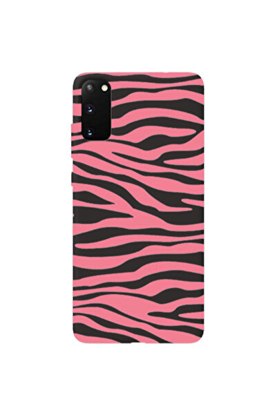 Other Samsung S20 Pink Zebra Black Colored Silicone TPU Θήκη