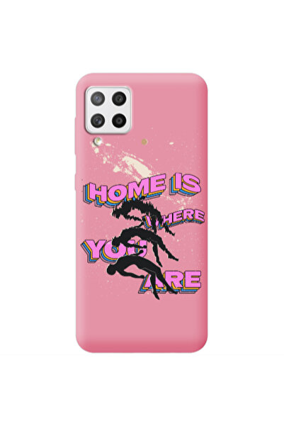 Other Samsung A42 5G Home Is Where Pink Colored Silicone TPU Θήκη
