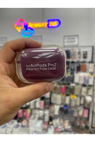 eaksesuarnet AirPods Pro2 Compatible Suede Textured Launch Silicone Case