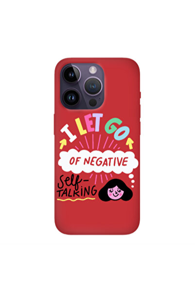Other Apple iPhone 14 Pro Let go Self talking Red Colored Silicone TPU Θήκη