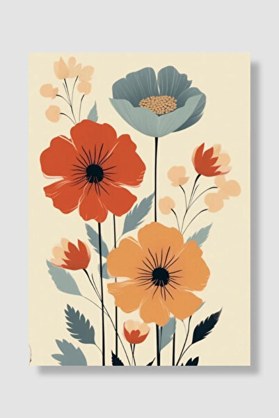 Luna Marissa Poster boem, grădină de flori retro, decor de perete colorat, ar...