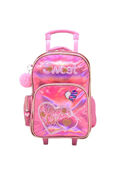 Tradeo 15-Inch Kids Rolling School Bag Set with Lunch Bag & Pencil Case, Shin...