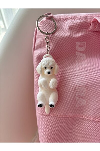 daligra Cute White Dog Bag Charm – Kawaii Bag Charm |   Bag Ornament |   Keyc...