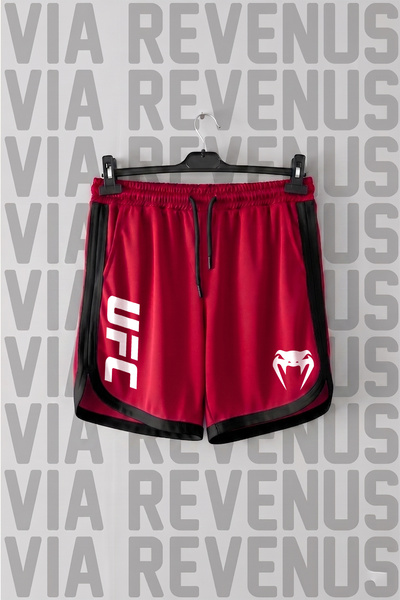 Vordevia Ufc Printed Piping Detailed Jersey Sports Training Shorts
