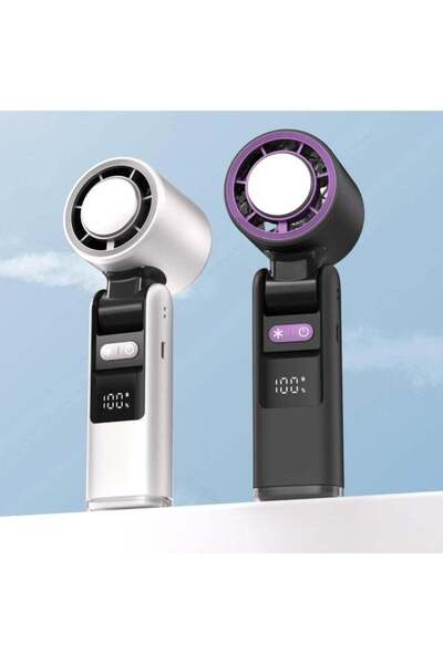 Generic Portable Handheld Turbo Fan, 100 Gear Wind, USB Rechargeable, Up to 1...