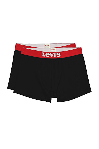 Levi's Ανδρικό Μονόχρωμο Βασικό Μποξεράκι 2 τεμάχια 37149-0811-ΜΑΥΡΟ Μαύρο S