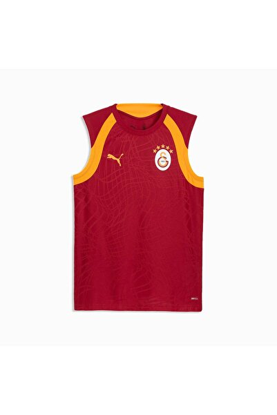 Puma Men's Yellow-Red Gsk Training Jersey Sl Jersey