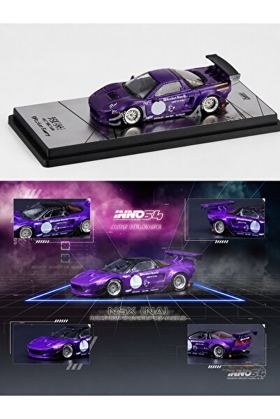 HOT WHEELS Honda NSX Inno64 (NA1) Rocket Bunny V2 Purple Metallic 1:64 Diecas...